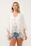 RAJ LILI FLORAL EMBROIDERED DUSTER KIMONO