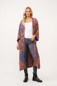 RAJ CLEMENCE THICK STITCH EMBROIDERED DUSTER